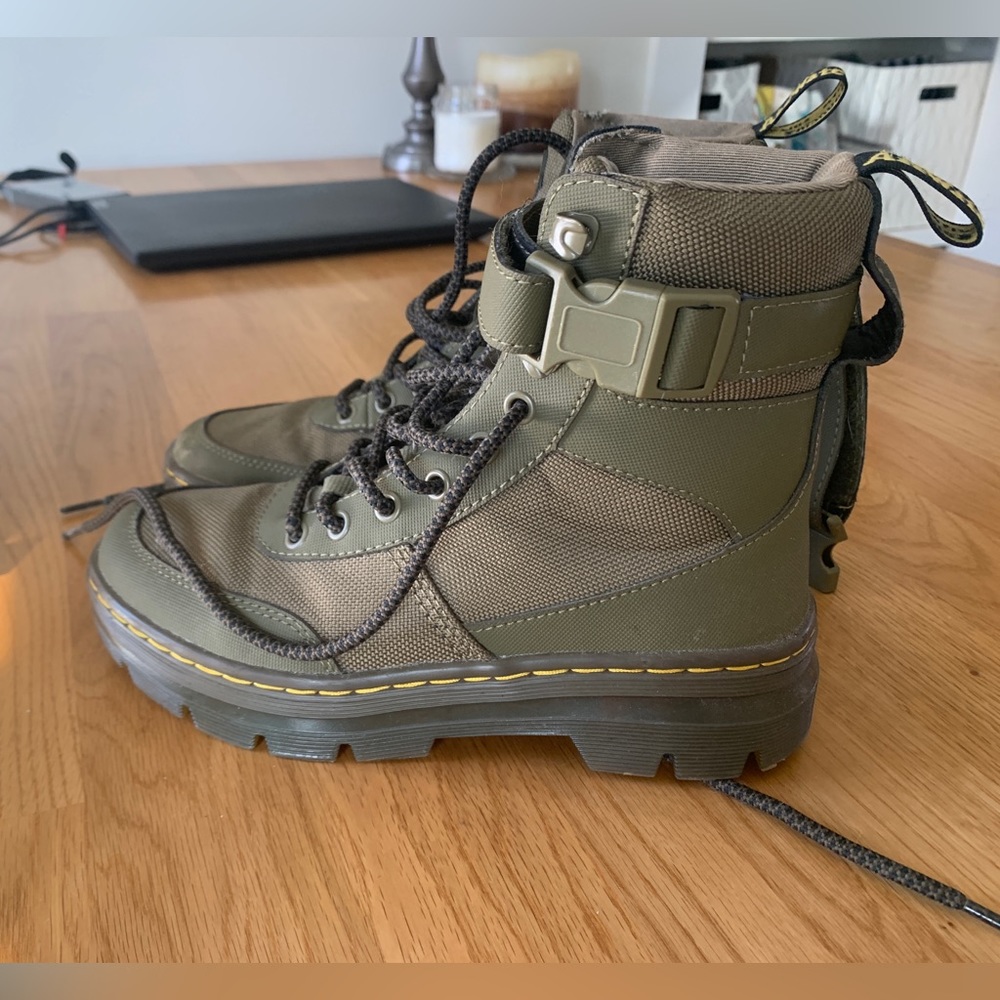 Dr. Martin green combat boots, EU 37 (women’s 6)